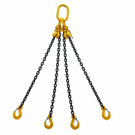 STARKE Chain Sling, 5/16in, G80, Sling Hook, with Chain Adjuster, 6 ft SCSG80516-4LSA-6